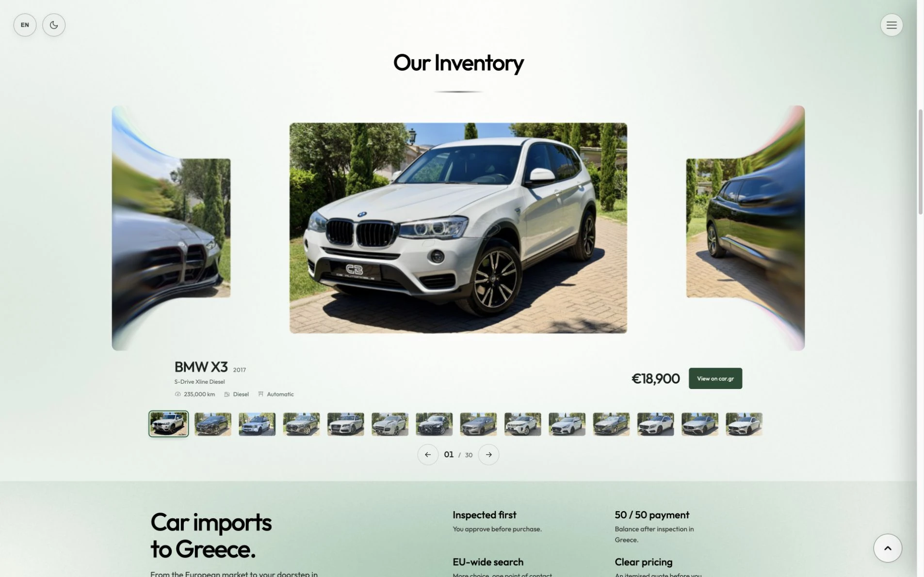 Κατάλογος οχημάτων CB Automobile με φωτογραφίες, χαρακτηριστικά και σύνδεσμο προς αγγελία
