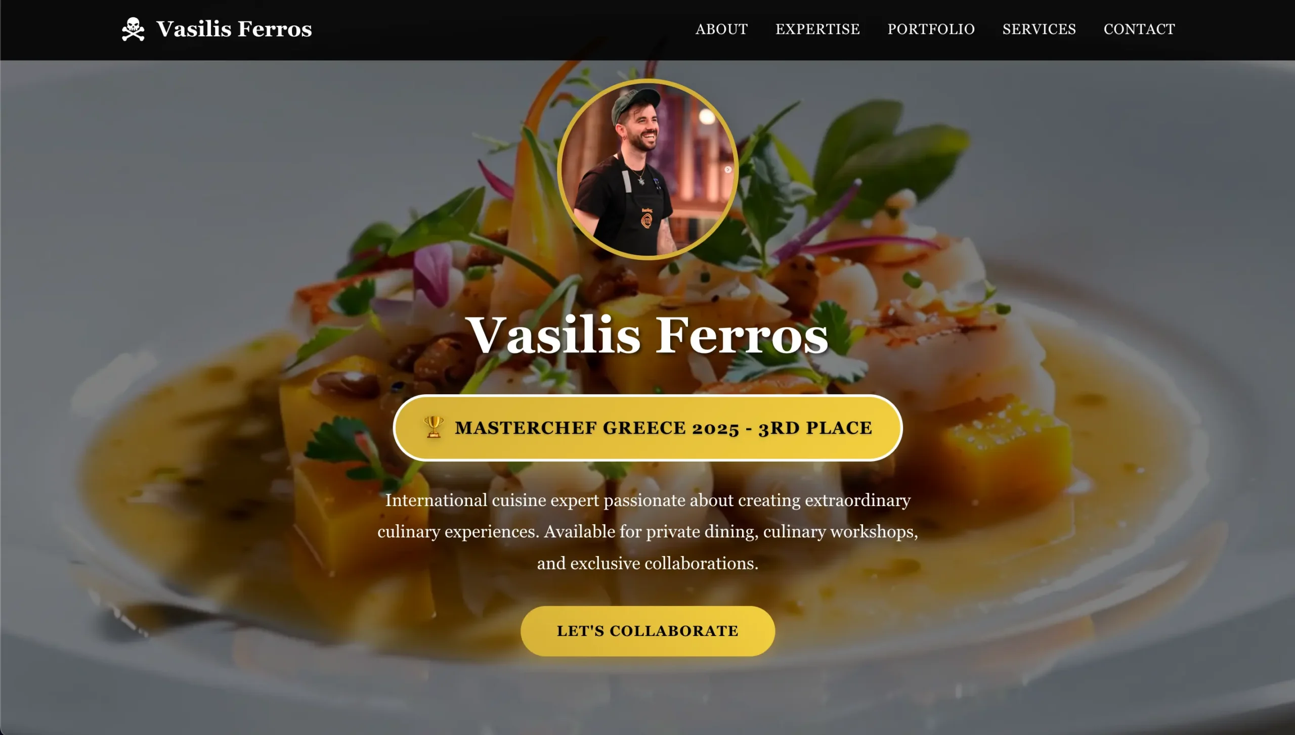 Vasilis Ferros - Chef & MasterChef Greece Finalist