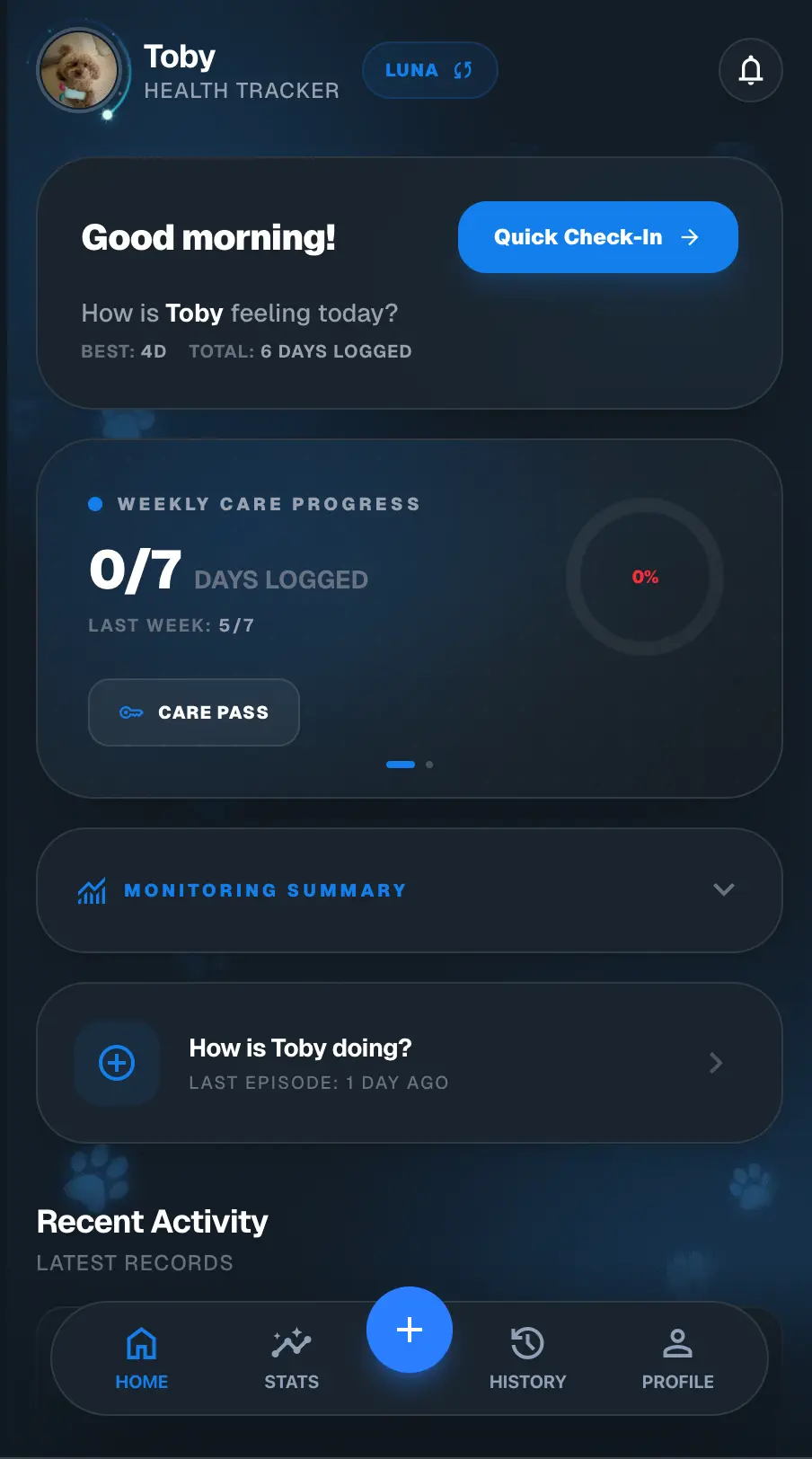 TobyCare home page screenshot